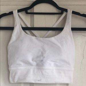 Lulu lemon white sports bra